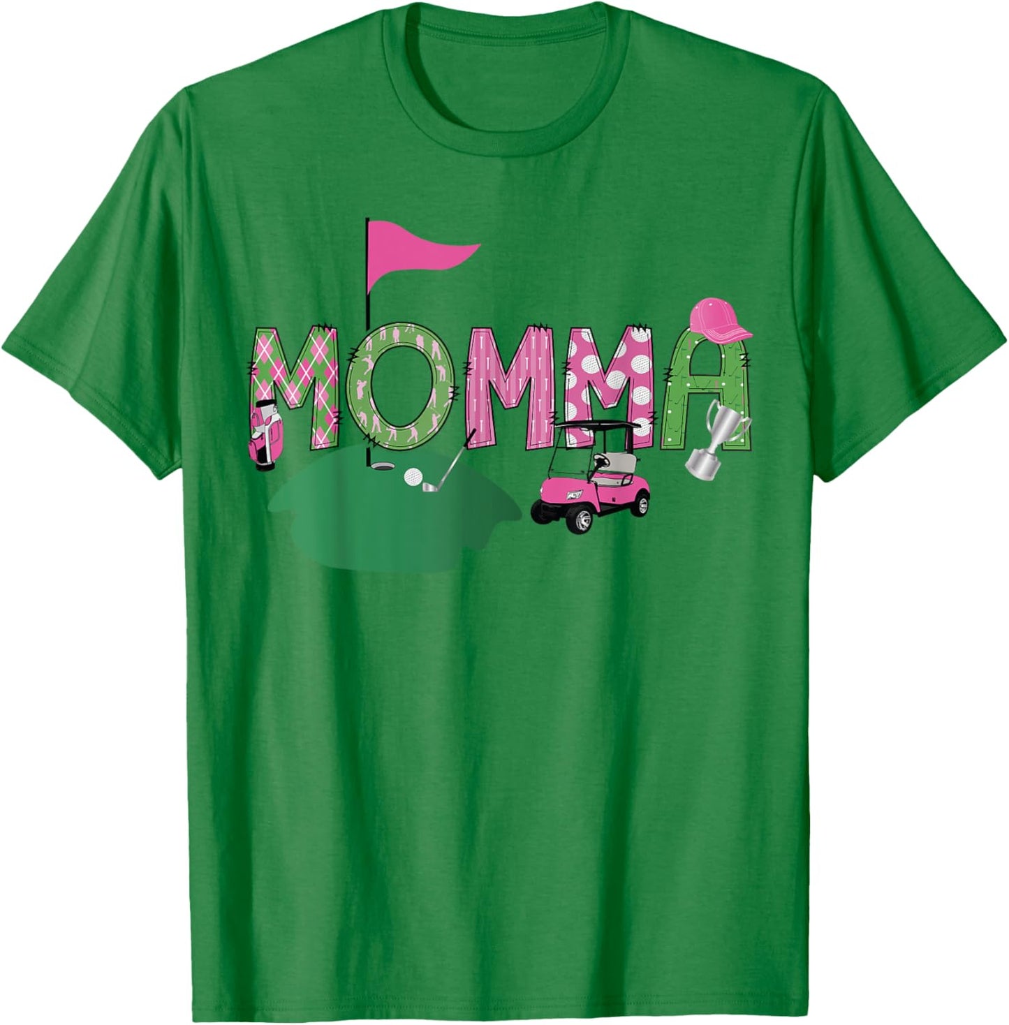 Golf Momma Hole In One Golf 1St Birthday Party T-Shirt - T-Shirt | Irish Green