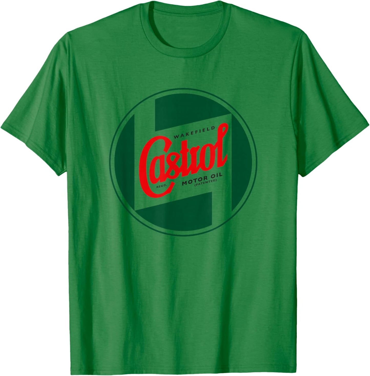 Castrol Wakefield Motor Oil Vintage Logo PAPL1319 T-Shirt - T-Shirt | Irish Green