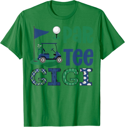 Par- Gigi Golf Lover Birthday Party Family Matching T-Shirt - T-Shirt | Irish Green