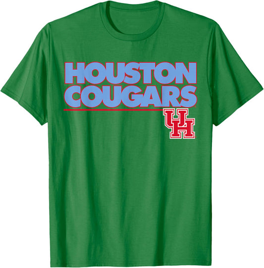 University of Houston | Houston Blue Collection Block Logo T-Shirt - T-Shirt | Irish Green