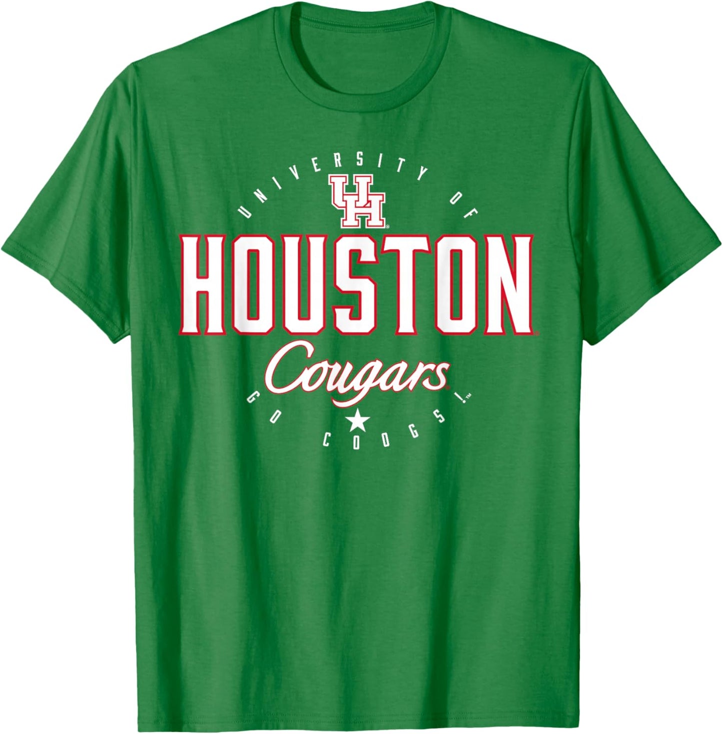University of Houston | Houston Blue Collection Circle Icon T-Shirt - T-Shirt | Irish Green