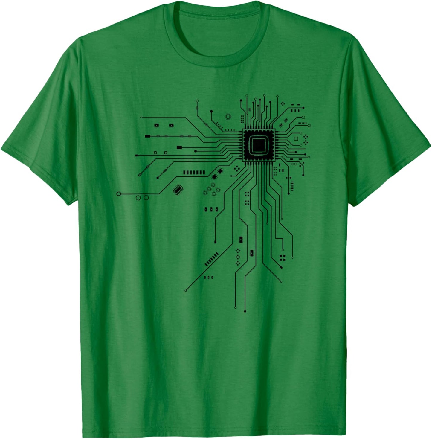 Funny Computer Geek PCB Design CPU Chip Board T-Shirt - T-Shirt | Irish Green