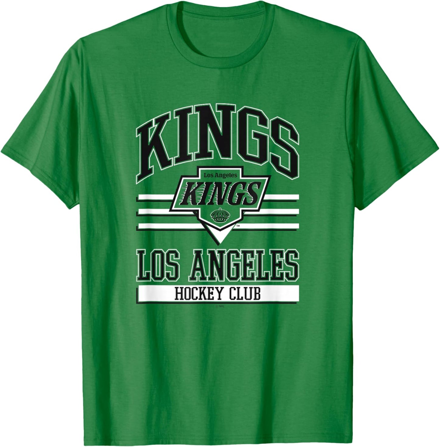Los Angeles Kings Hockey Club Gray Officially Licensed T-Shirt - T-Shirt | Irish Green