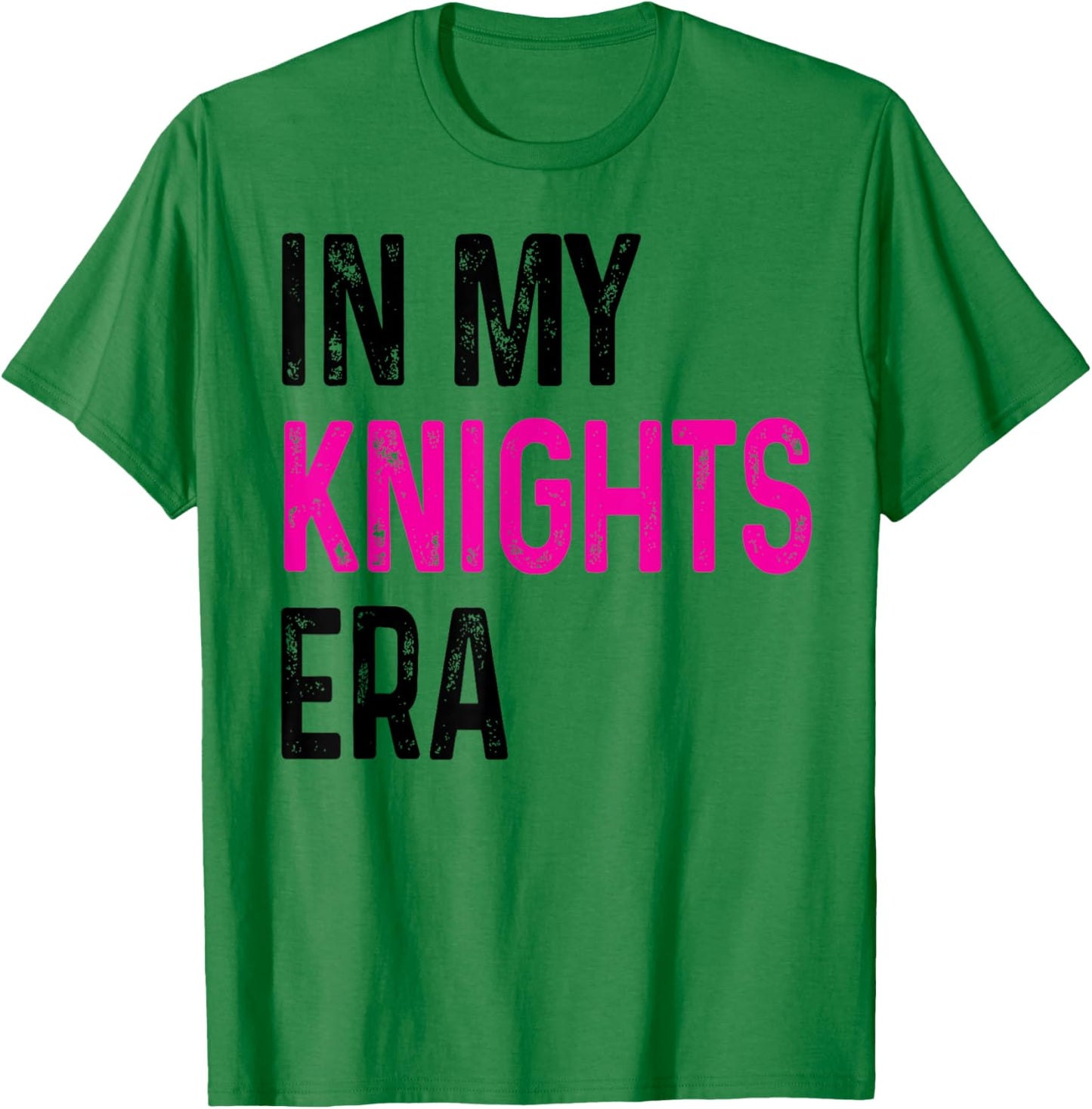 In My Knights Era Back to School Spirit Game Retro Groovy T-Shirt - T-Shirt | Irish Green