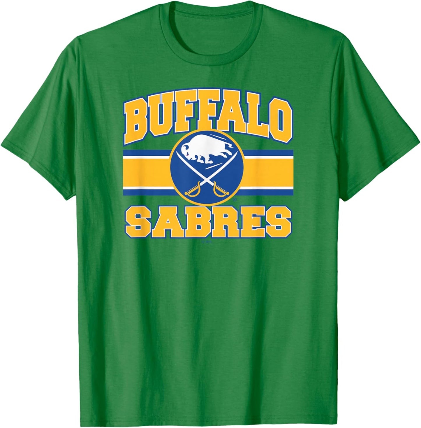 Buffalo Sabres Stripe Gray Officially Licensed T-Shirt - T-Shirt | Irish Green