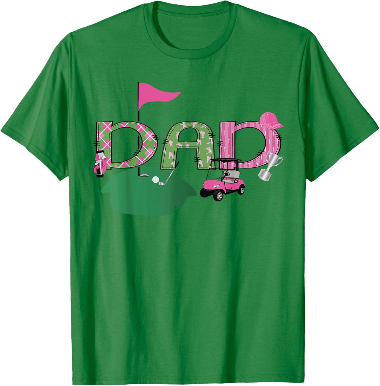 Golf Dad Hole In One Golf 1St Birthday Party T-Shirt - T-Shirt | Irish Green