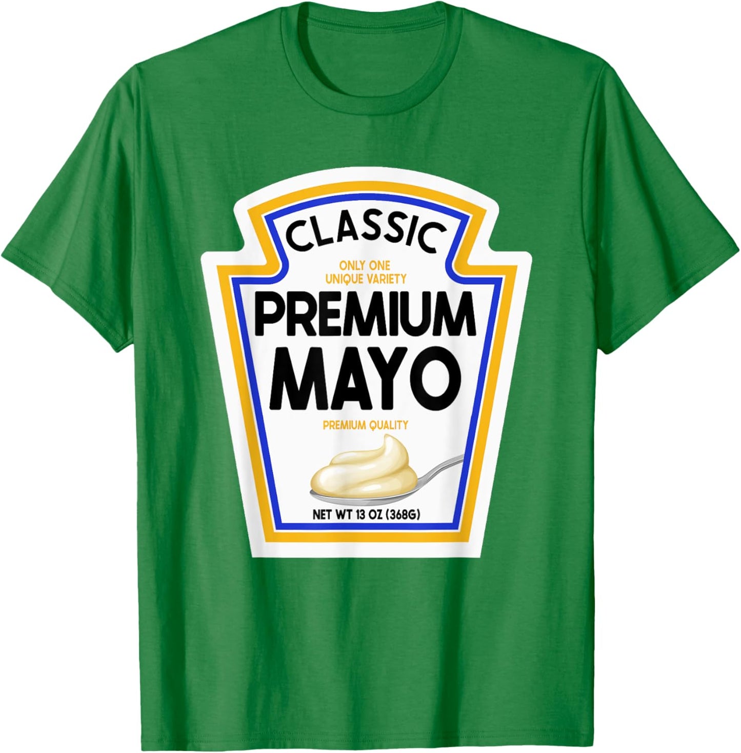 White Mayonnaise DIY Halloween Costume Couples & Group Mayo T-Shirt - T-Shirt | Irish Green
