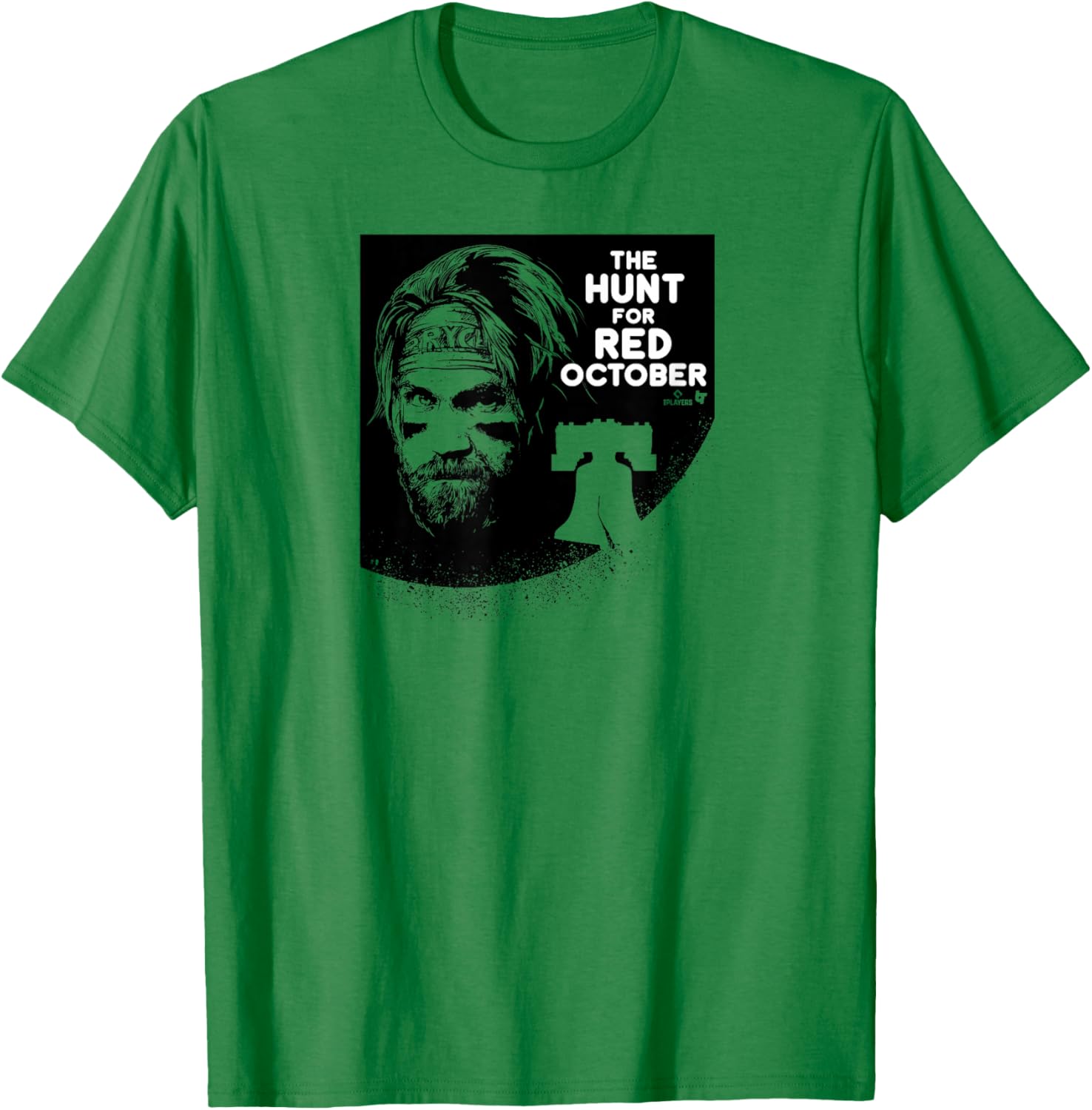 Bryce Harper - The Hunt for Red October - Philly Baseball T-Shirt - T-Shirt | Irish Green