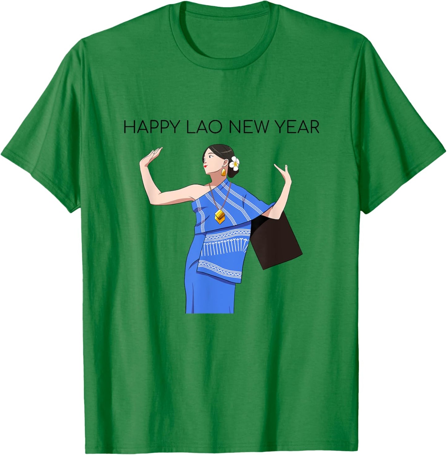 Laos Lao Laotian Happy Lao New Year Pim Mai Lao T-Shirt - T-Shirt | Irish Green