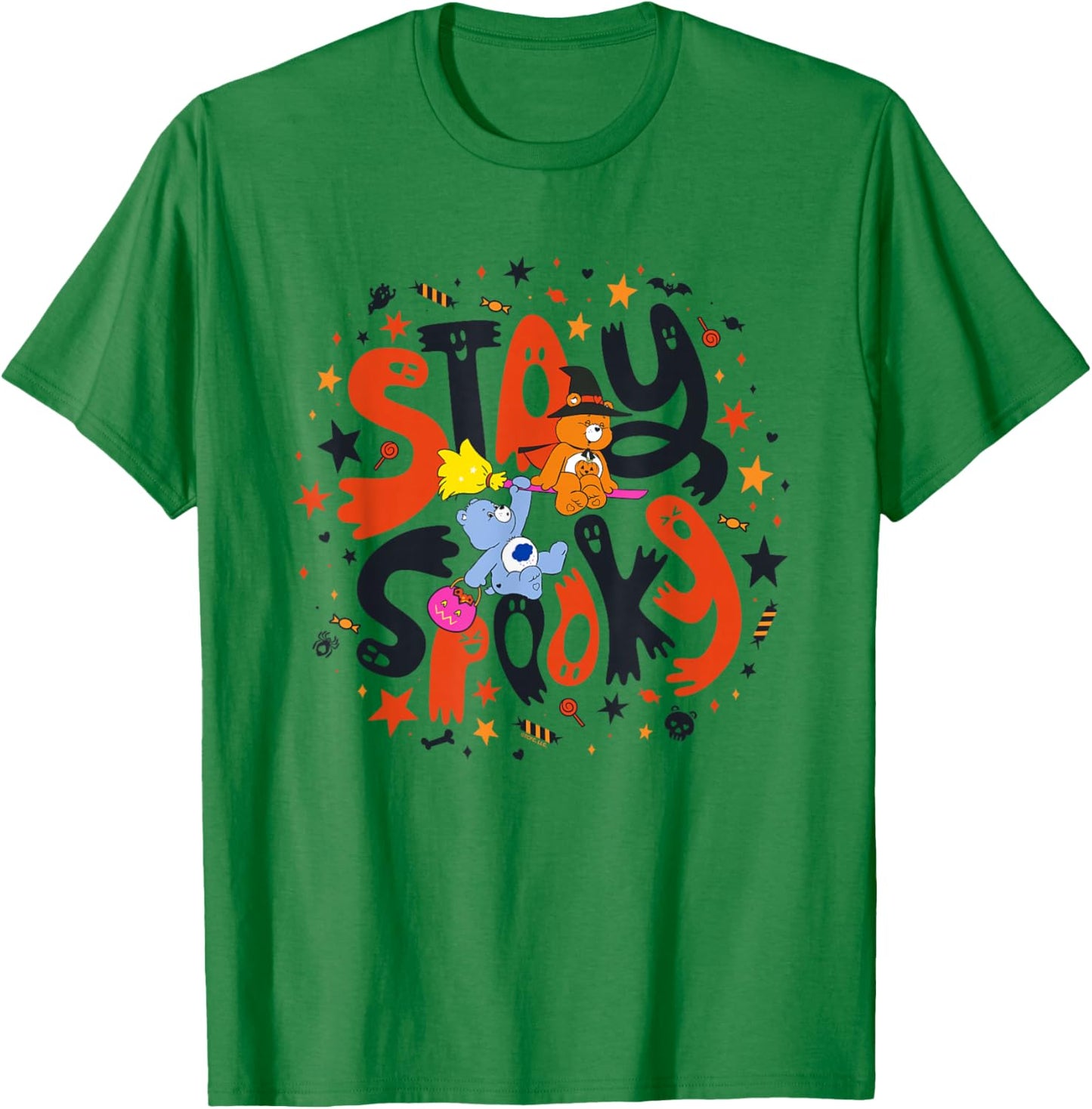 Care Bears Halloween Stay Spooky Grumpy And Trick or Sweet T-Shirt - T-Shirt | Irish Green