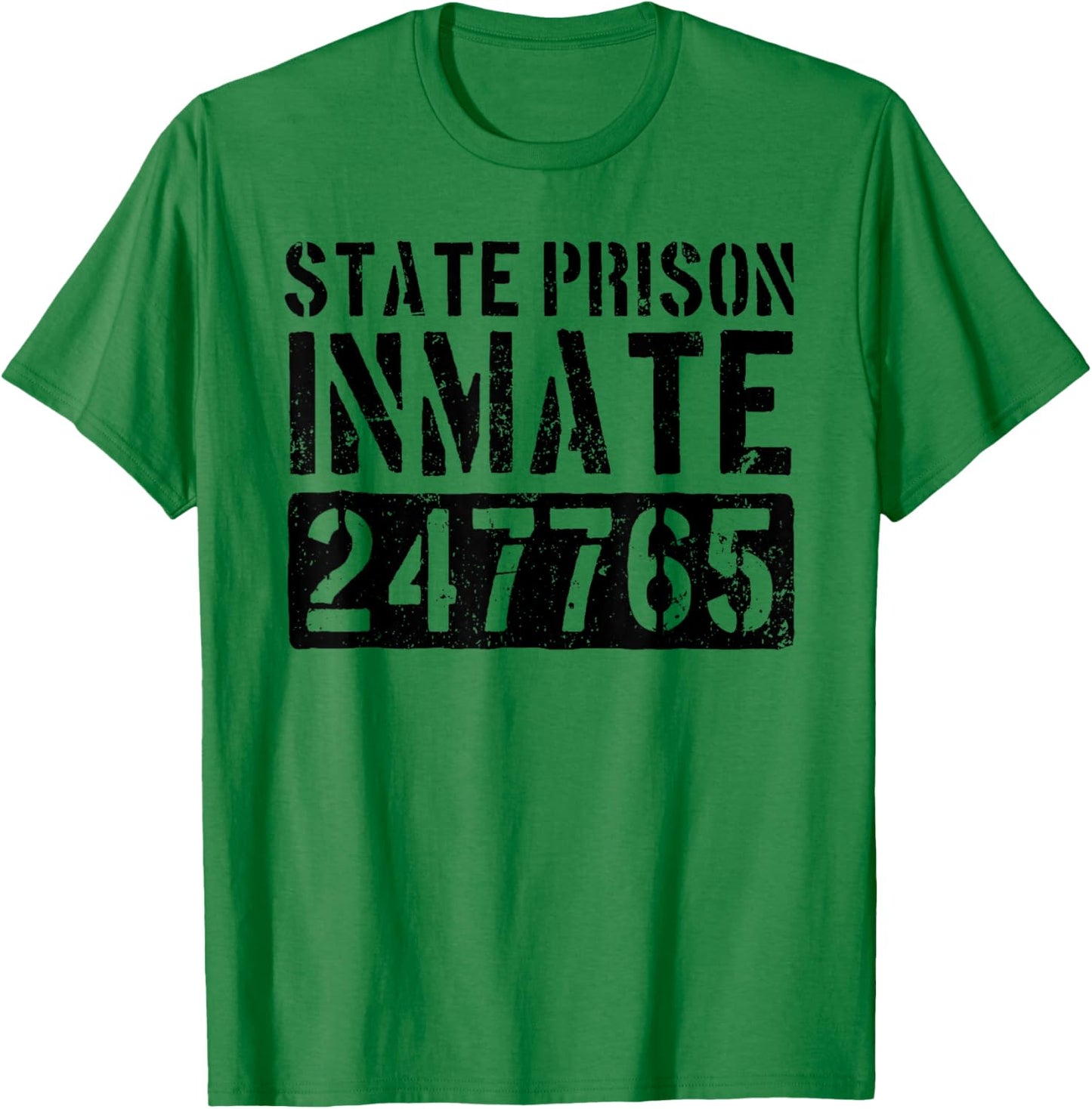 State Prison Inmate, Jail Inmate Costume Men T-Shirt - T-Shirt | Irish Green