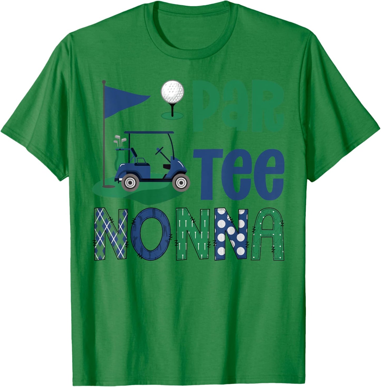 Par- Nonna Golf Lover Birthday Party Family Matching T-Shirt - T-Shirt | Irish Green