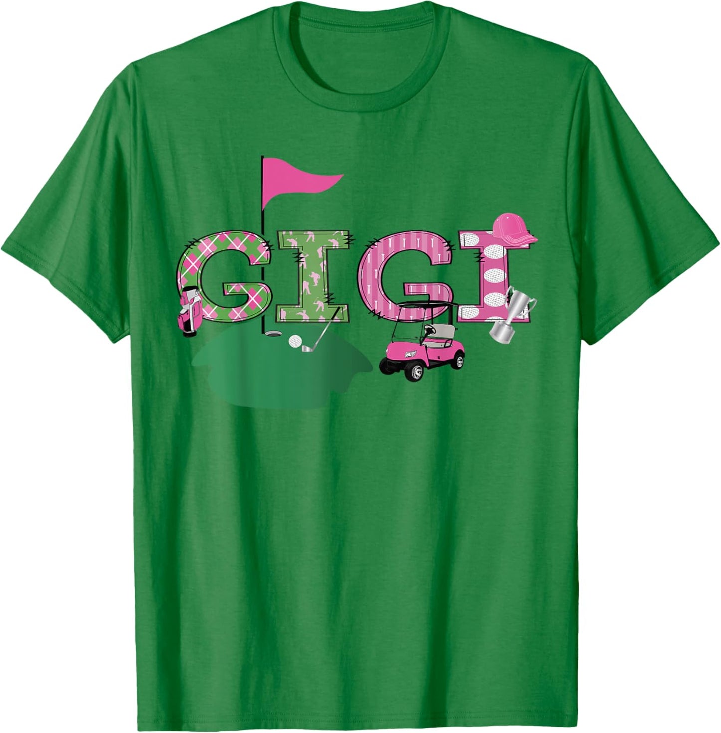 Golf Gigi Hole In One Golf 1St Birthday Party T-Shirt - T-Shirt | Irish Green