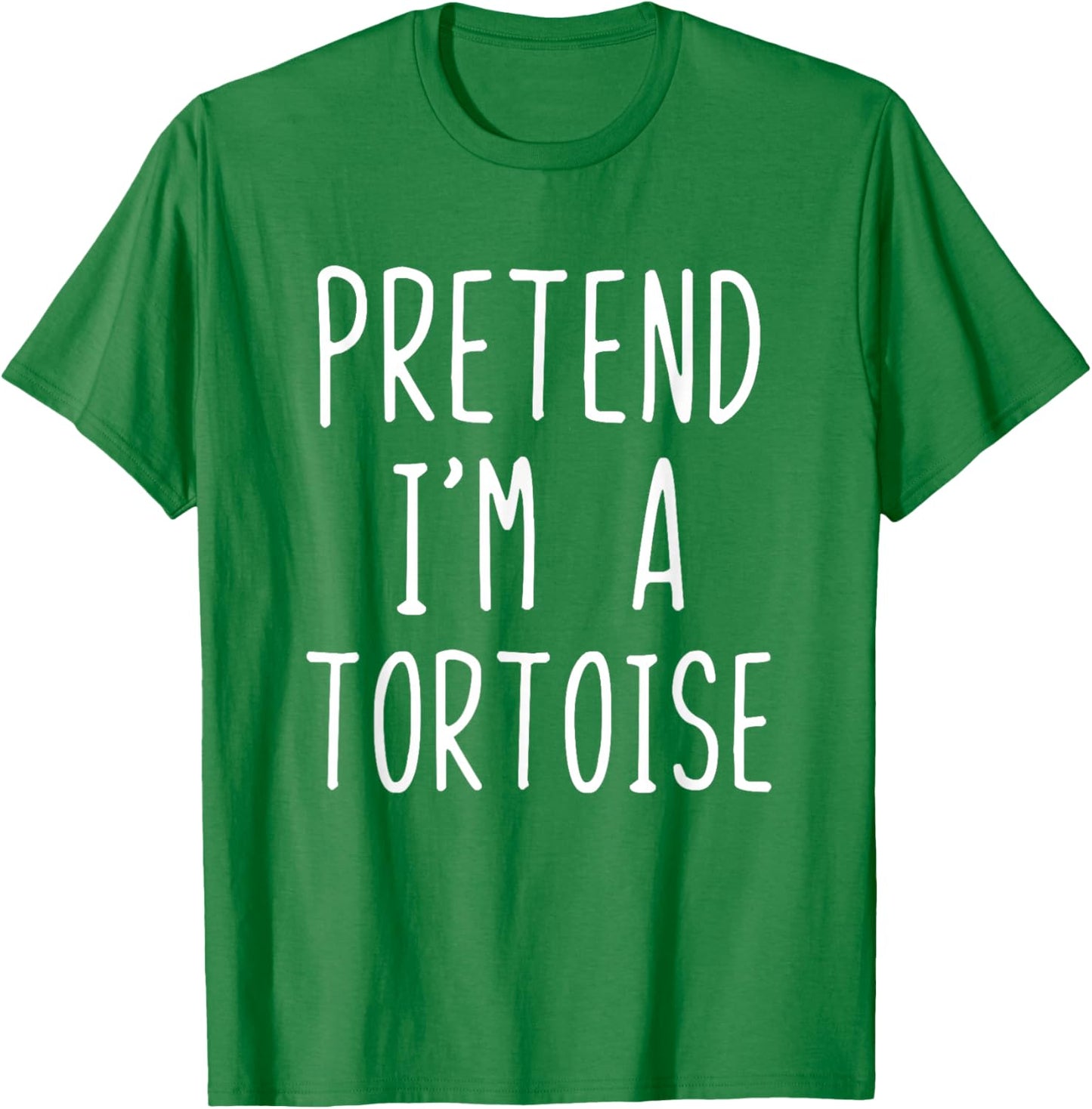 Pretend I'm A Tortoise Costume Halloween Lazy Adult Kids T-Shirt - T-Shirt | Irish Green