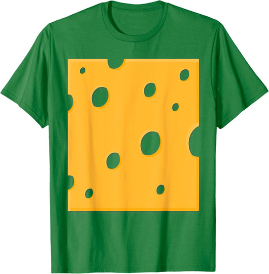 Couple Costume, Best Friend Costume, Slice of Swiss cheese T-Shirt - T-Shirt | Irish Green
