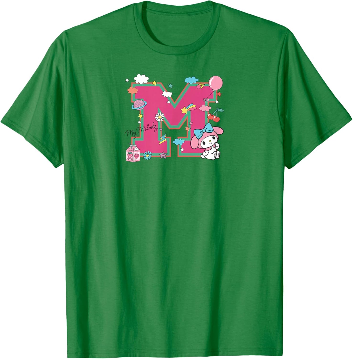 My Melody M is For T-Shirt - T-Shirt | Irish Green