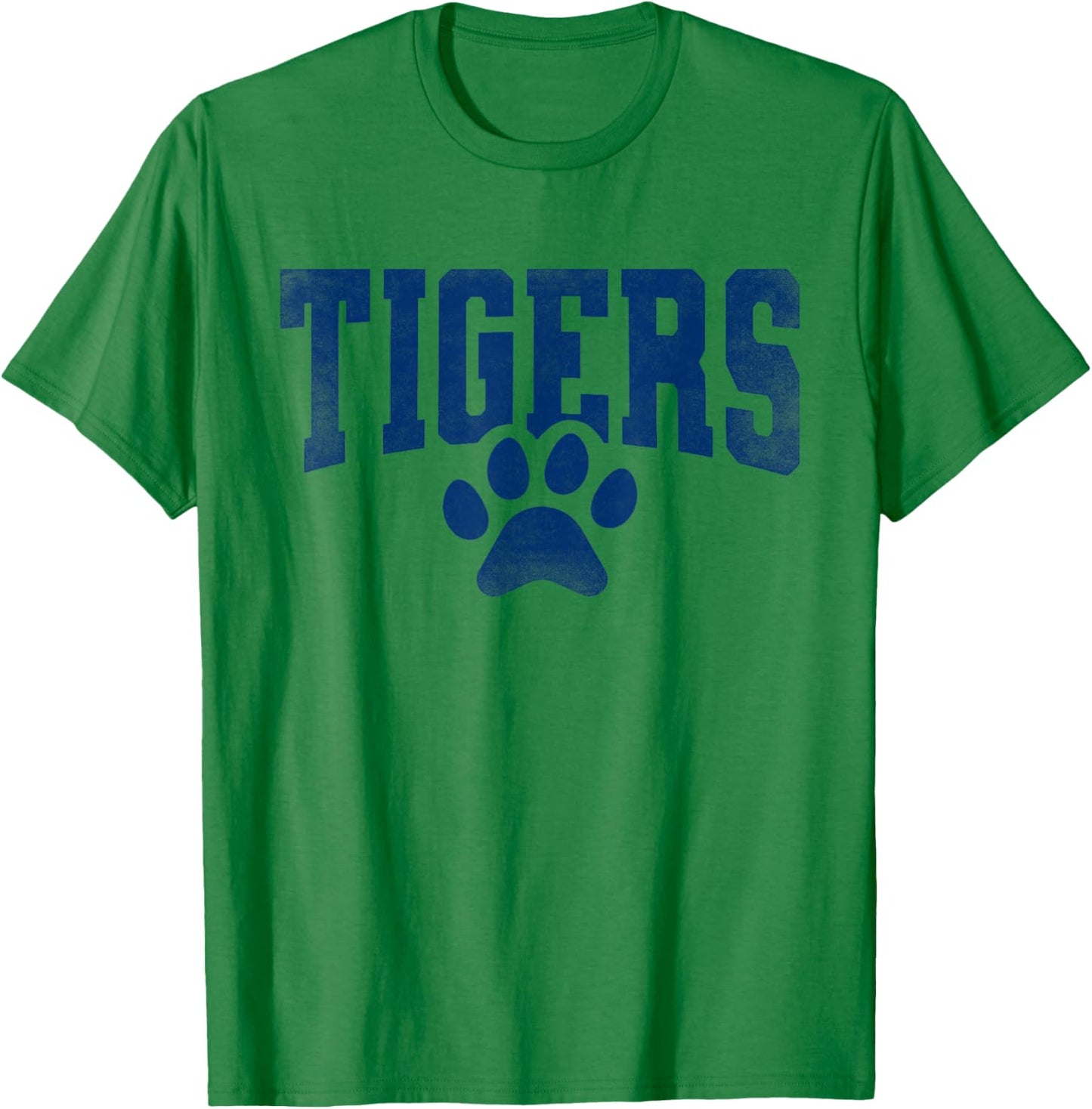 Vintage Tigers School Sports Name Spirit Girls Kid T-Shirt - T-Shirt | Irish Green