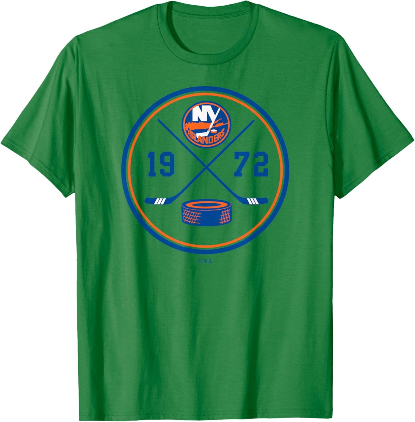 New York Islanders Prize Gray Officially Licensed T-Shirt - T-Shirt | Irish Green