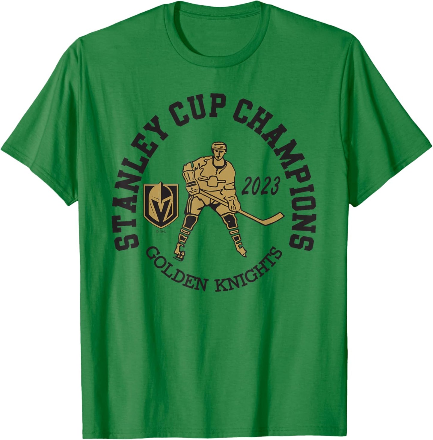Vegas Golden Knights Stanley Cup Champions 2023 T-Shirt - T-Shirt | Irish Green