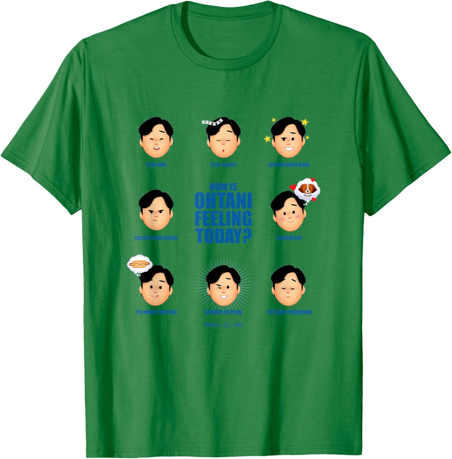 Shohei Ohtani Los Angeles Feeling Today? Club MLB Players T-Shirt - T-Shirt | Irish Green