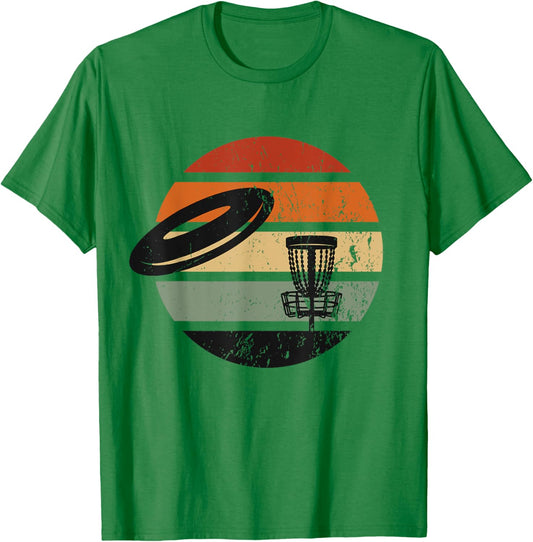 Disc Golf Vintage Retro Disc Golfer T-Shirt - T-Shirt | Irish Green