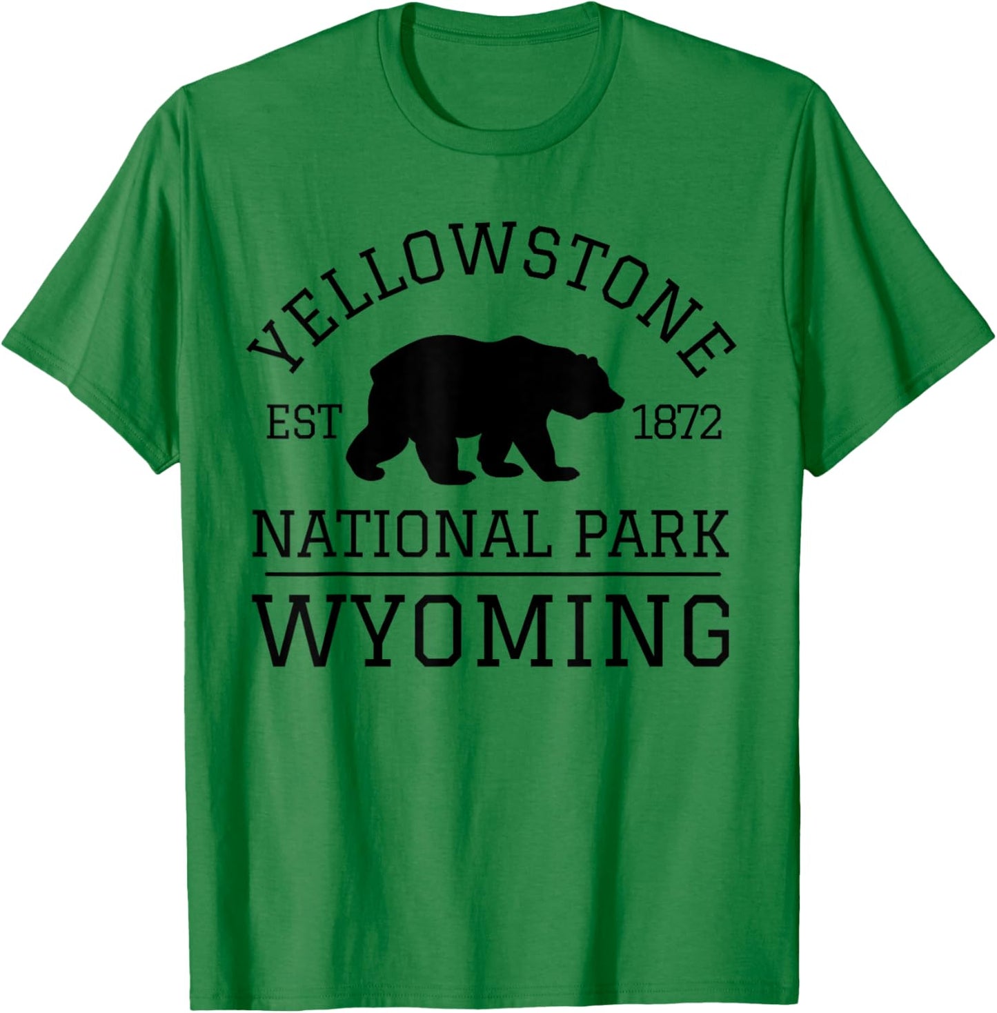 Yellowstone National Park T-Shirt - T-Shirt | Irish Green