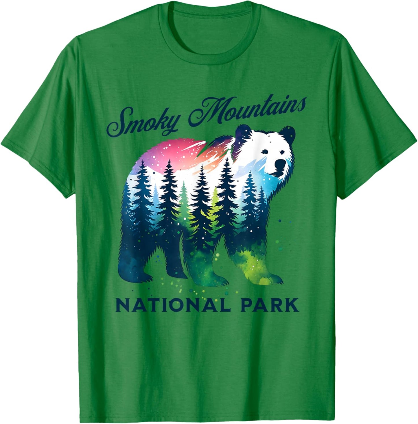 Smoky Mountains National Park T-Shirt - T-Shirt | Irish Green
