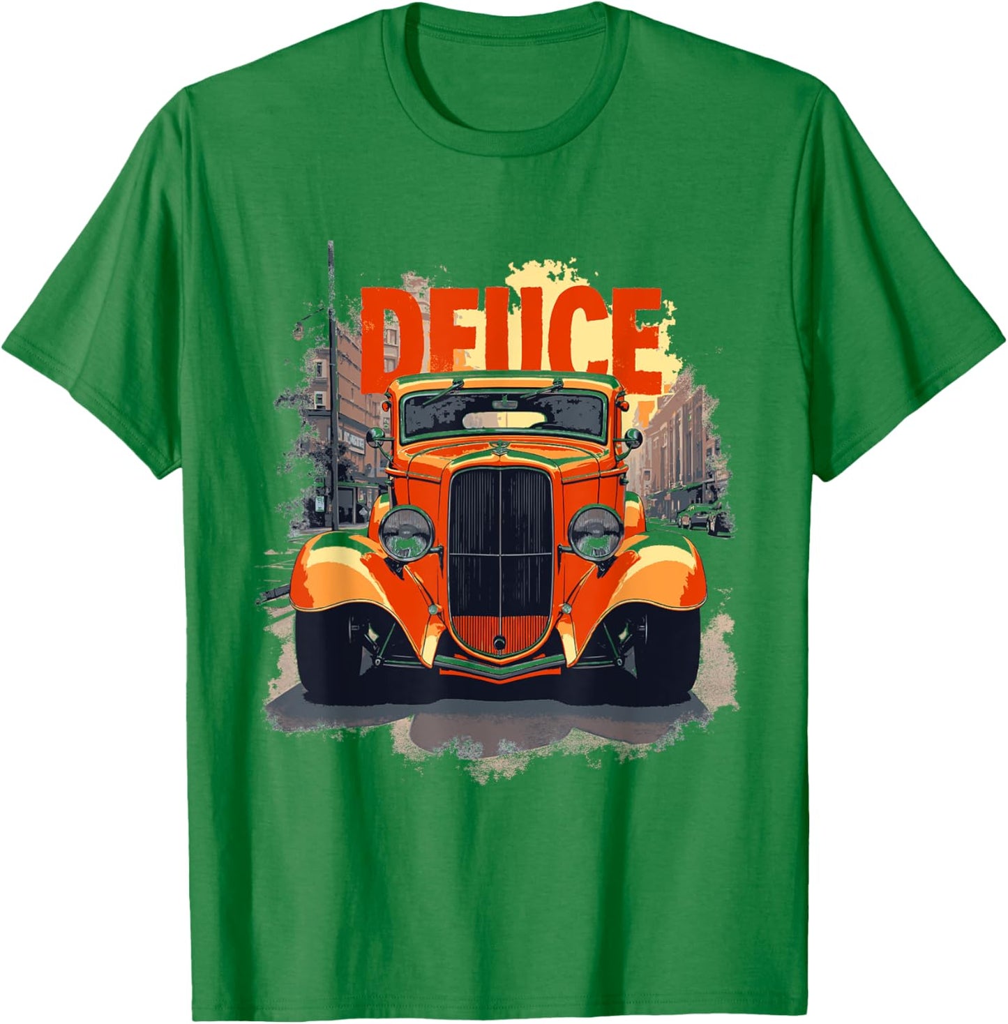 32 Deuce Coupe American Classic 3 Window Street Hot Rod T-Shirt - T-Shirt | Irish Green