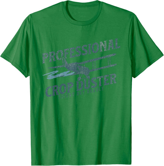 Funny Fart Joke - Professional Crop Duster T-Shirt - T-Shirt | Irish Green