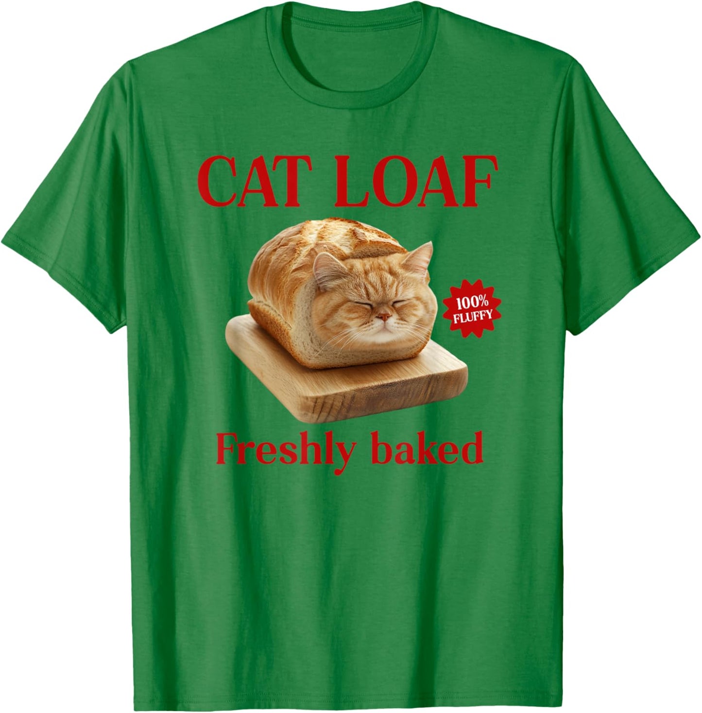Cat Loaf Men Women Girls Kids T-Shirt - T-Shirt | Irish Green