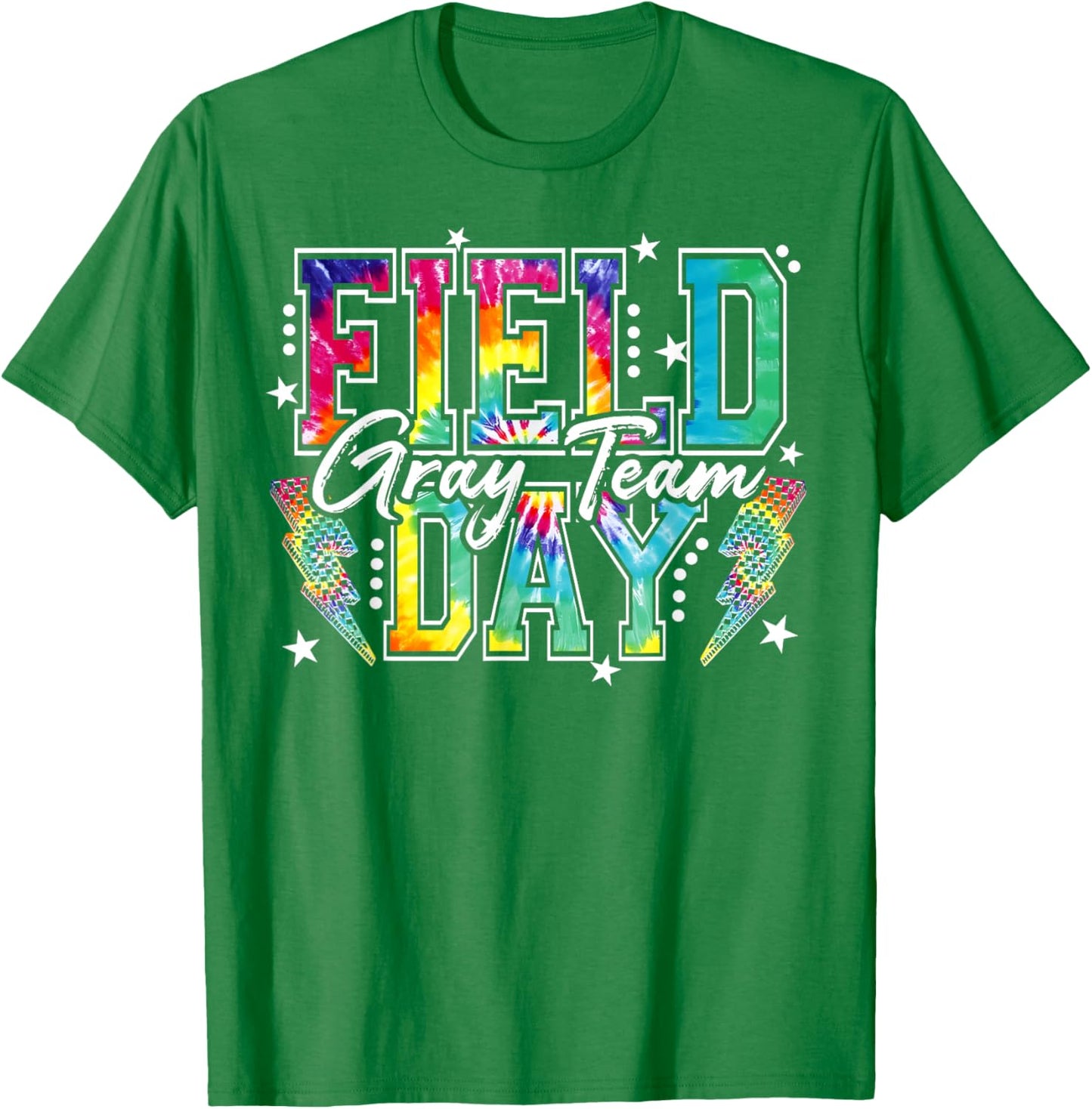 Field Day Gray Team Tie Dye School Field Trip 2026 T-Shirt T-Shirt - T-Shirt | Irish Green