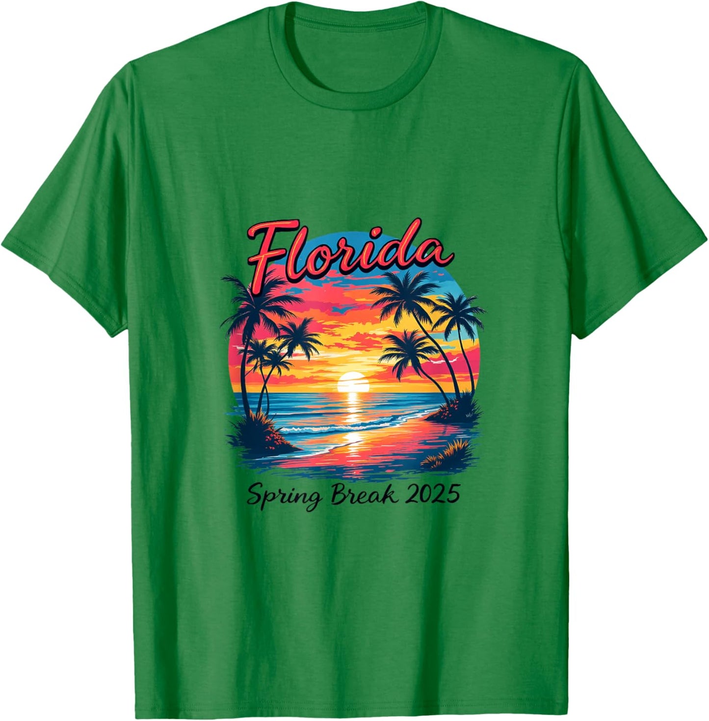 Florida Spring Break 2025 T-Shirt - T-Shirt | Irish Green