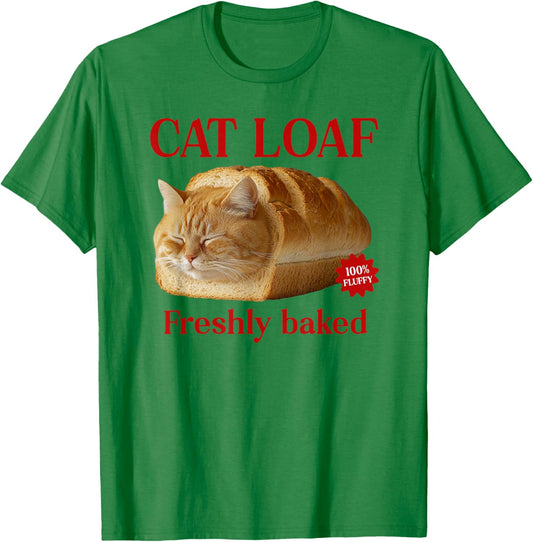 Freshly Baked Bread Cat Loaf Men Women Girls Kids T-Shirt - T-Shirt | Irish Green