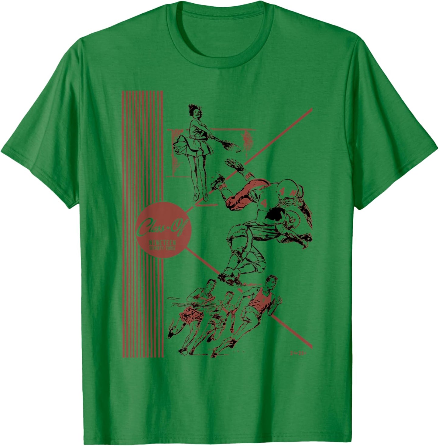 Class of 1973 Old School Retro Vintage Nostalgia Gen X Best T-Shirt - T-Shirt | Irish Green