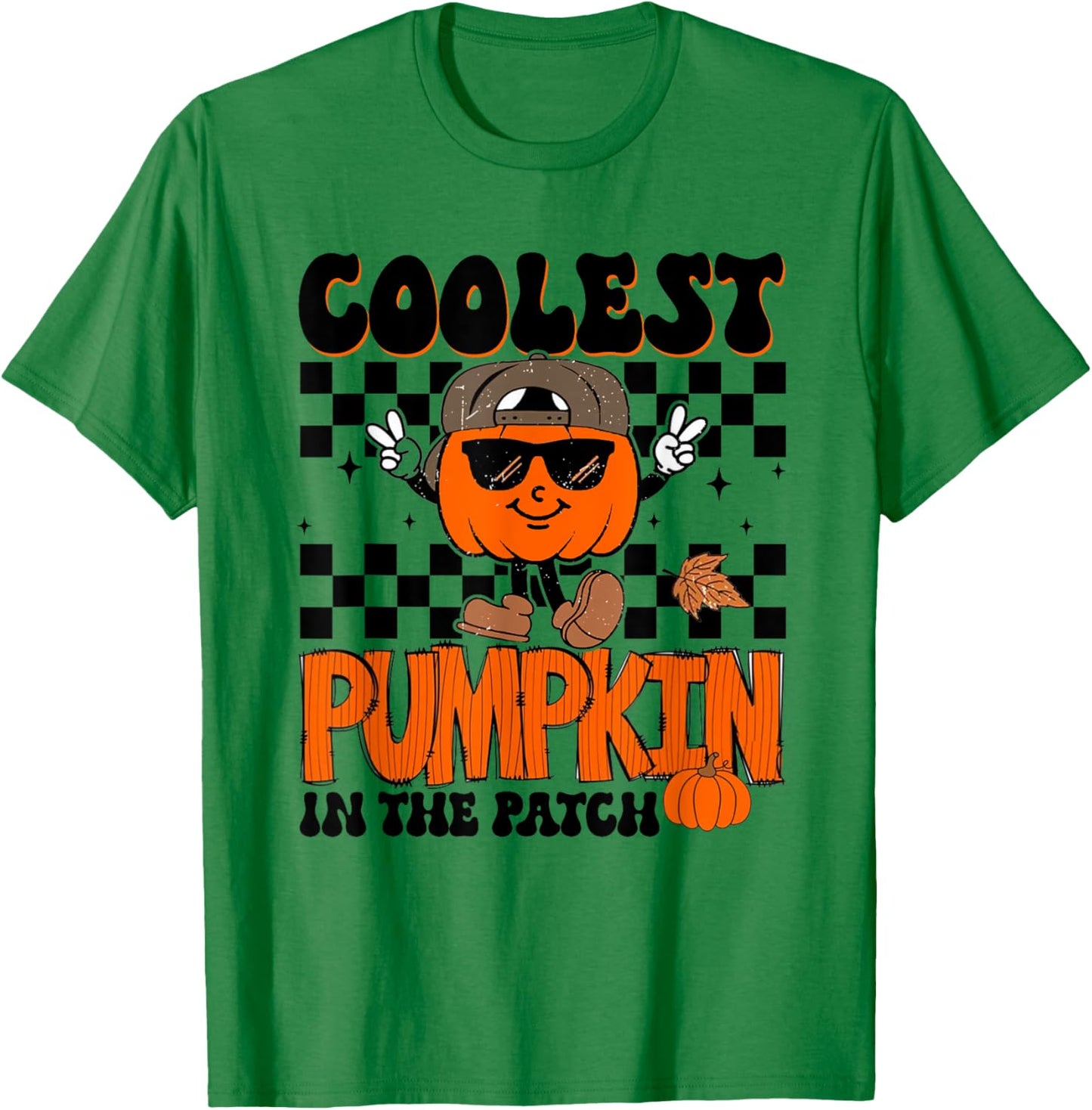 Coolest Pumpkin In The Patch Halloween Boys Girls Kids Gift T-Shirt - T-Shirt | Irish Green