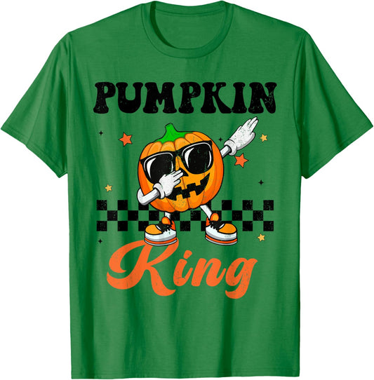 Pumpkin King Baby Boy Toddler Funny Halloween T-Shirt - T-Shirt | Irish Green