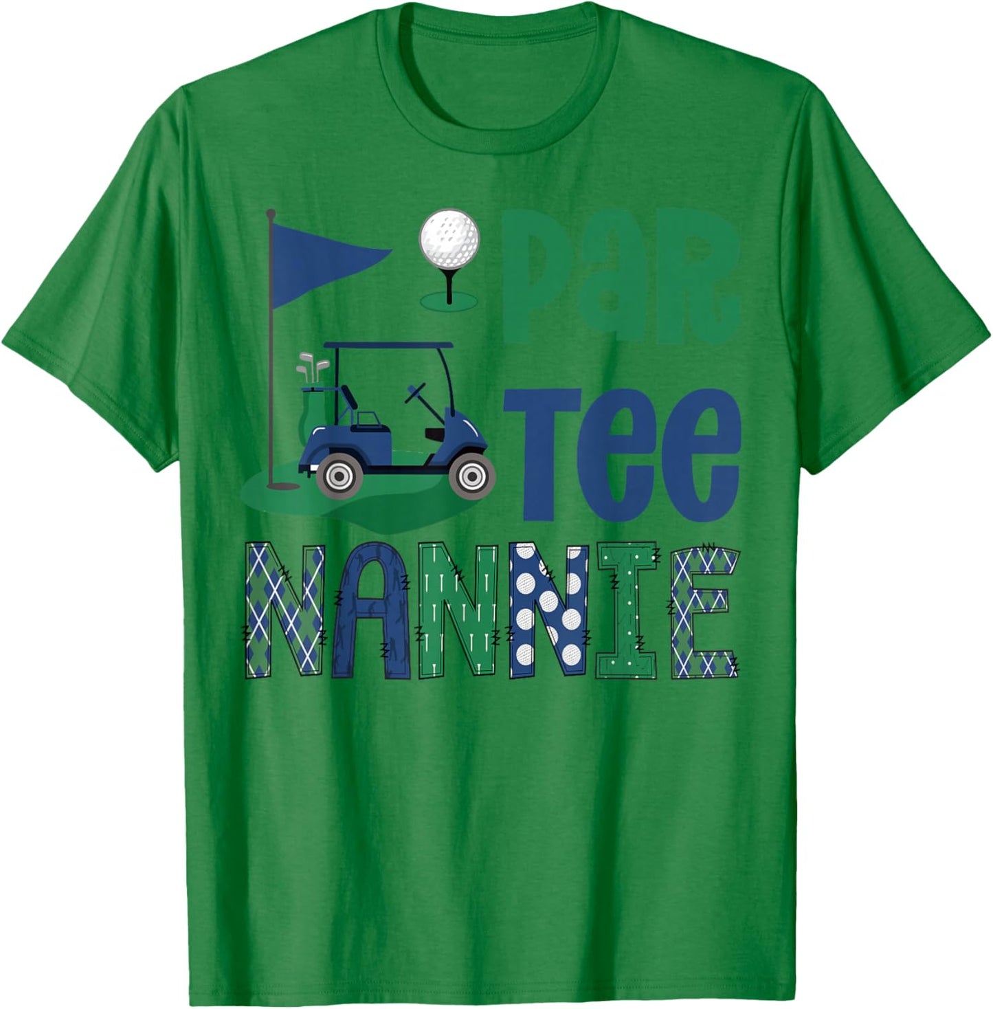 Par- Nannie Golf Lover Birthday Party Family Matching T-Shirt - T-Shirt | Irish Green
