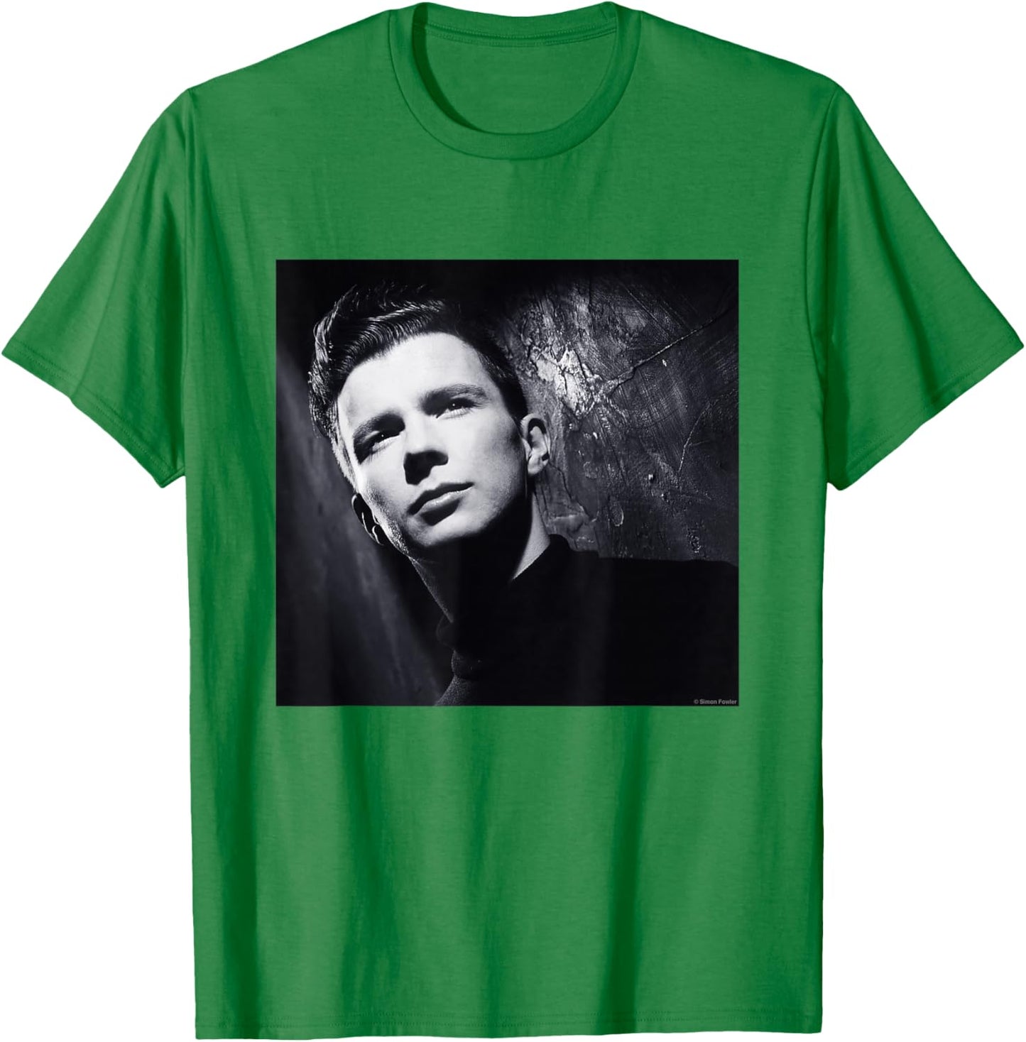 Rick Astley Portrait By Simon Fowler T-Shirt - T-Shirt | Irish Green