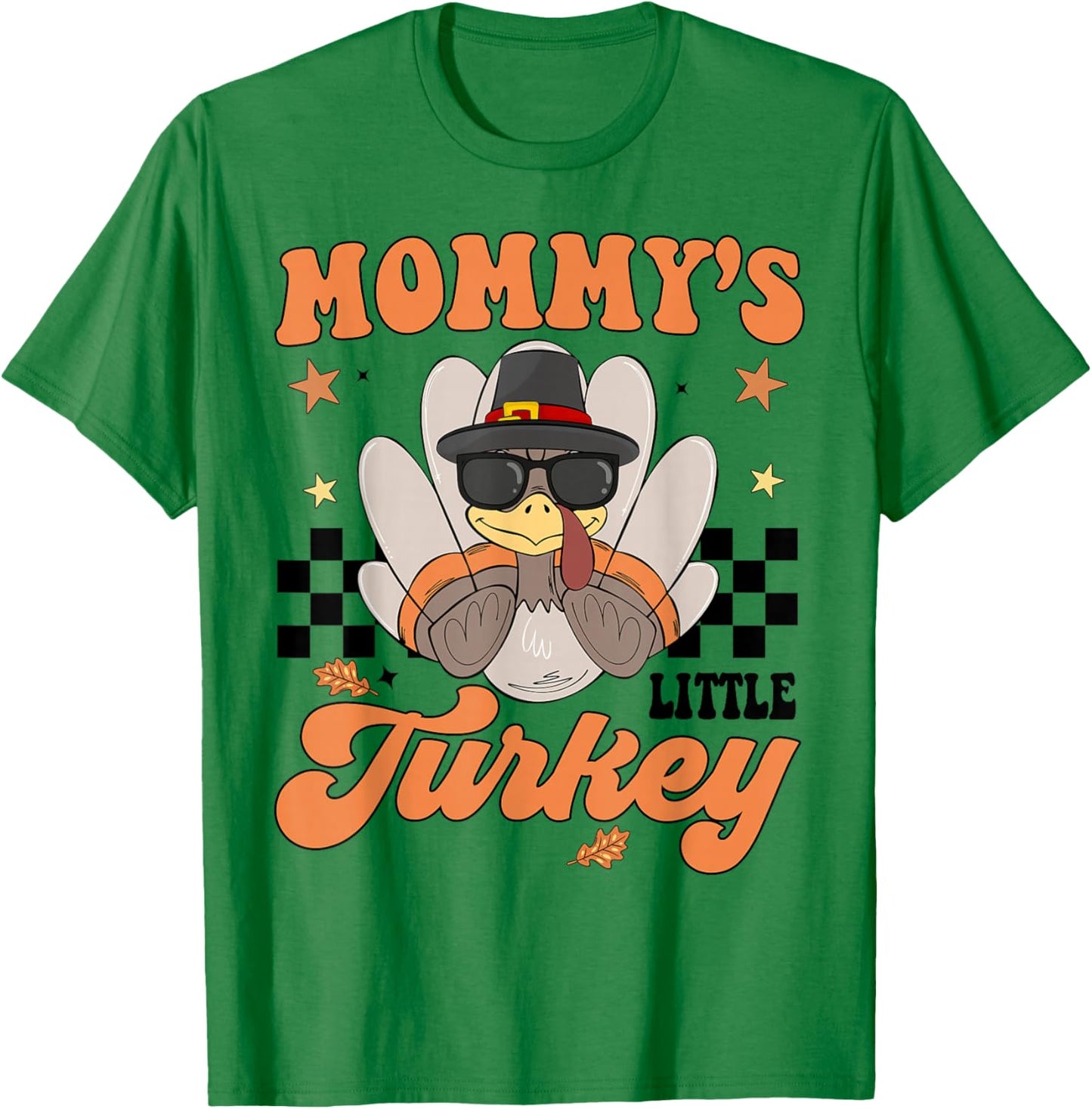 Mommy's Little Turkey Baby Boy Toddler Funny Thanksgiving T-Shirt - T-Shirt | Irish Green