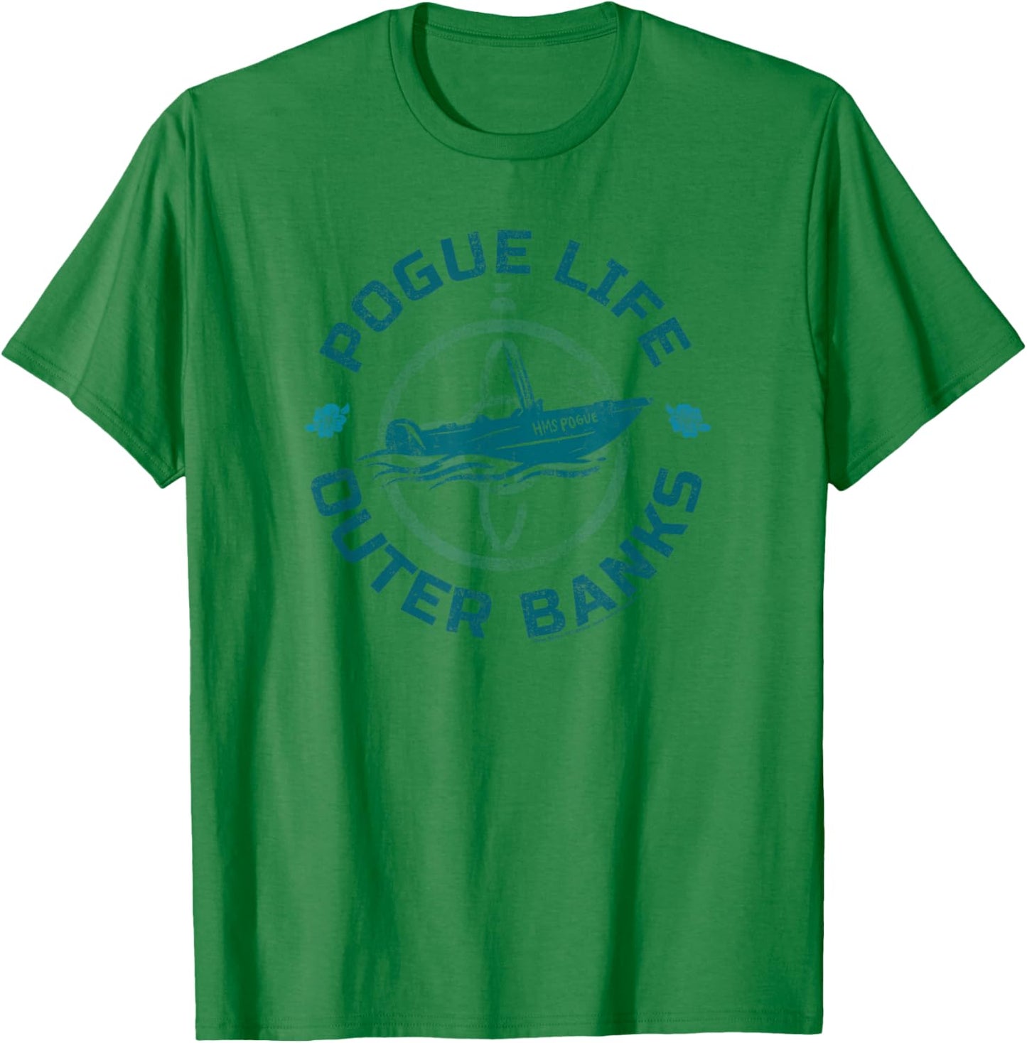 Outer Banks Pogue Life Circle Boat T-Shirt - T-Shirt | Irish Green