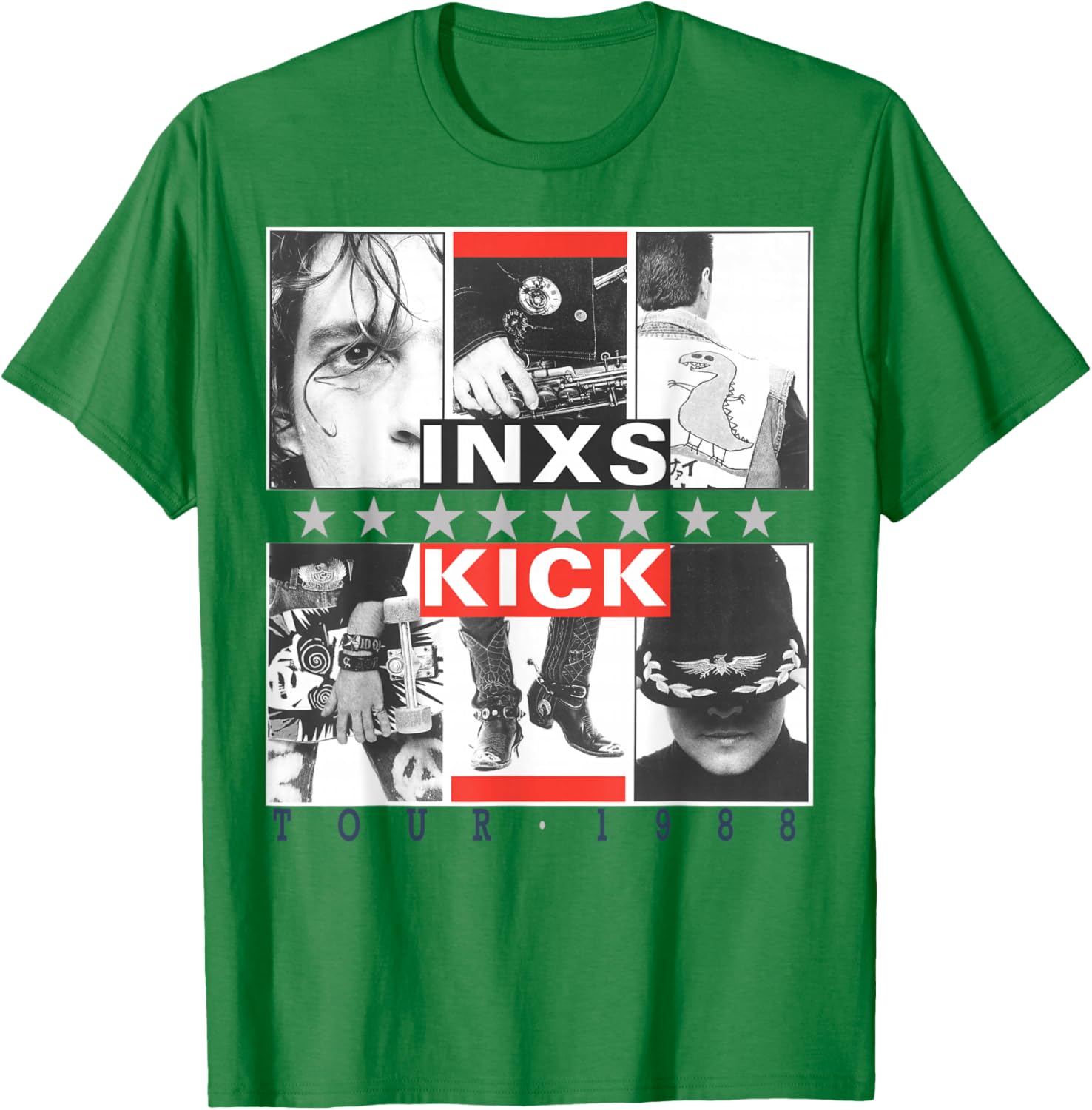 INXS – Kick Inner Cover T-Shirt - T-Shirt | Irish Green