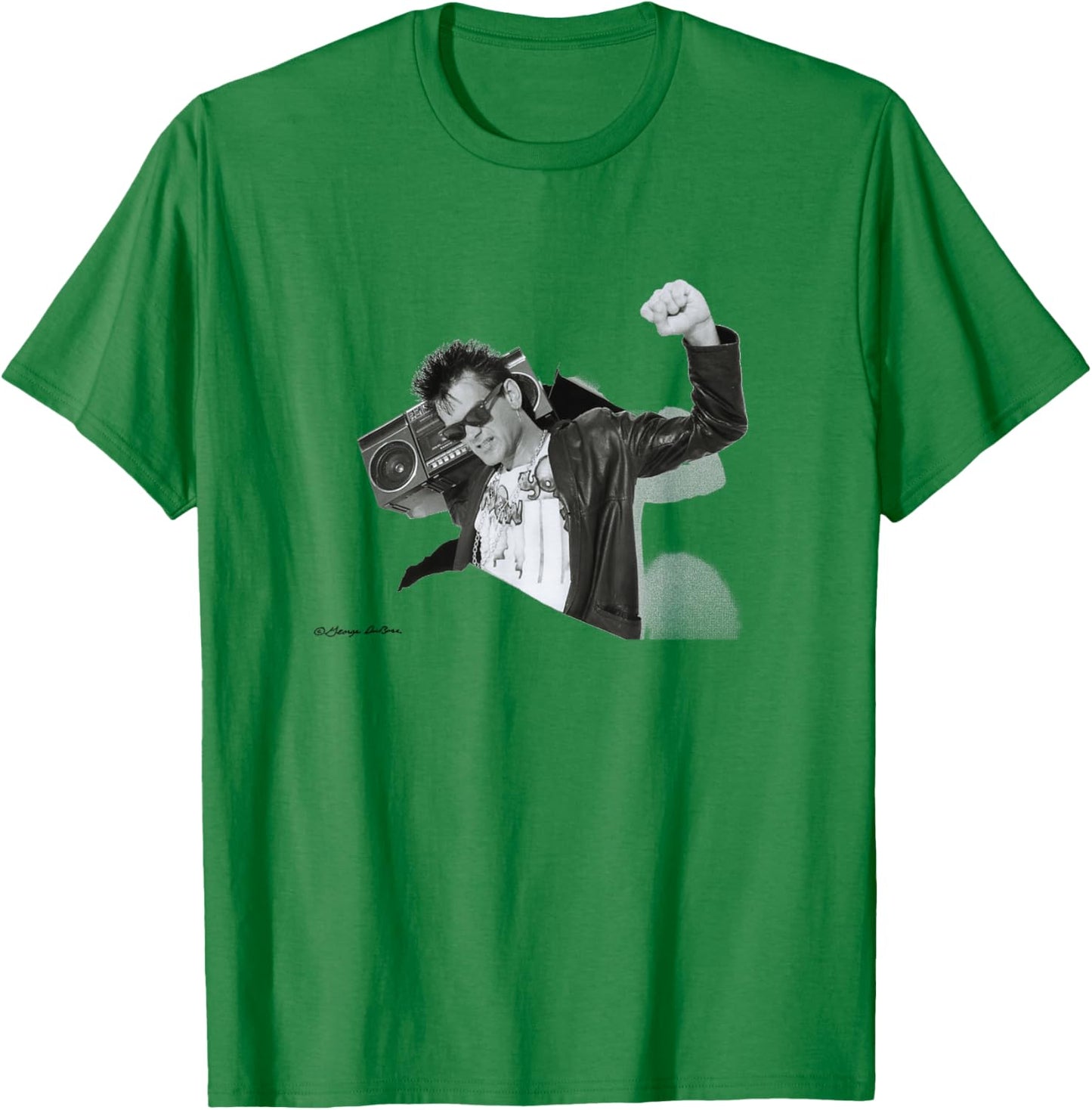 Dee Dee King Bassist Of The Ramones By George DuBose T-Shirt - T-Shirt | Irish Green