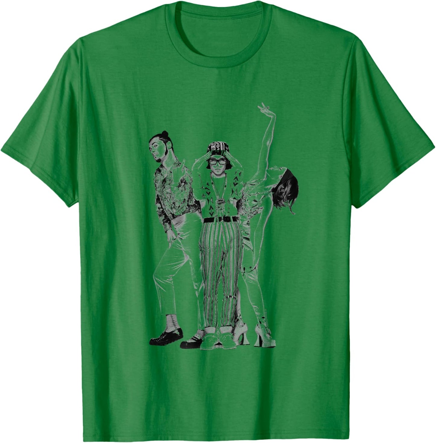 Deee-Lite Group Photo By Simon Fowler T-Shirt - T-Shirt | Irish Green