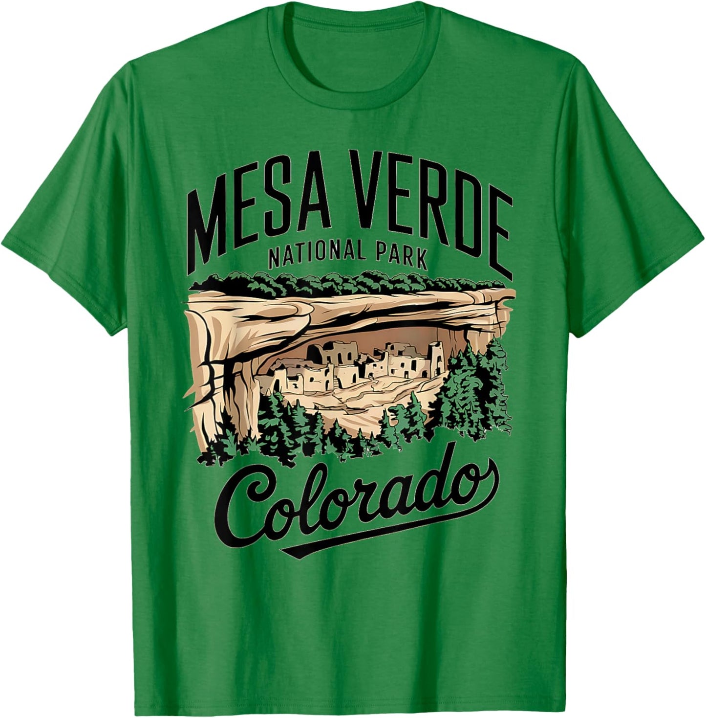 Explore Mesa Verde National Park Colorado T-Shirt - T-Shirt | Irish Green