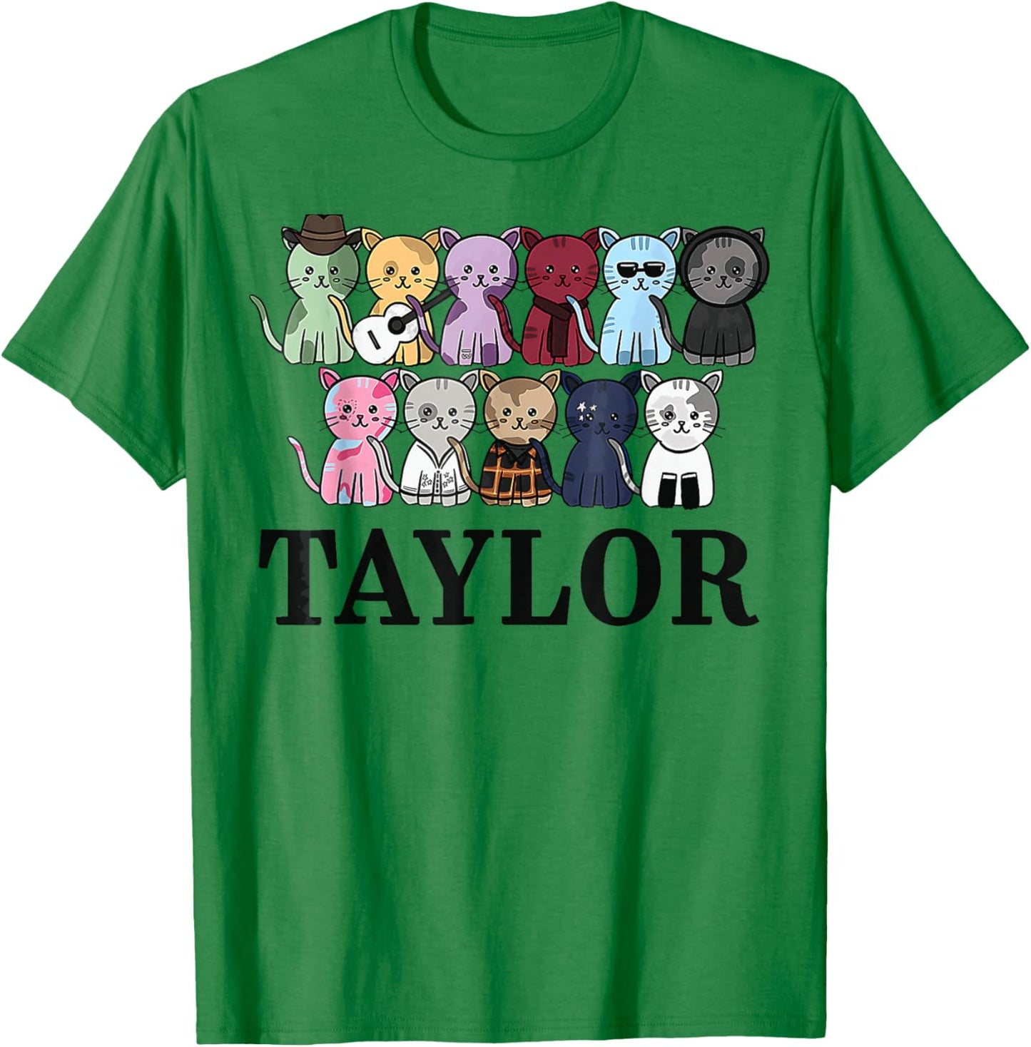 Taylor First Name I Love Taylor Girl Groovy 80'S Vintage T-Shirt - T-Shirt | Irish Green