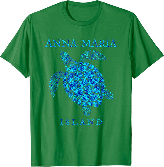 Anna Maria Island Florida Sea Turtle Vacation Souvenir T-Shirt - T-Shirt | Irish Green