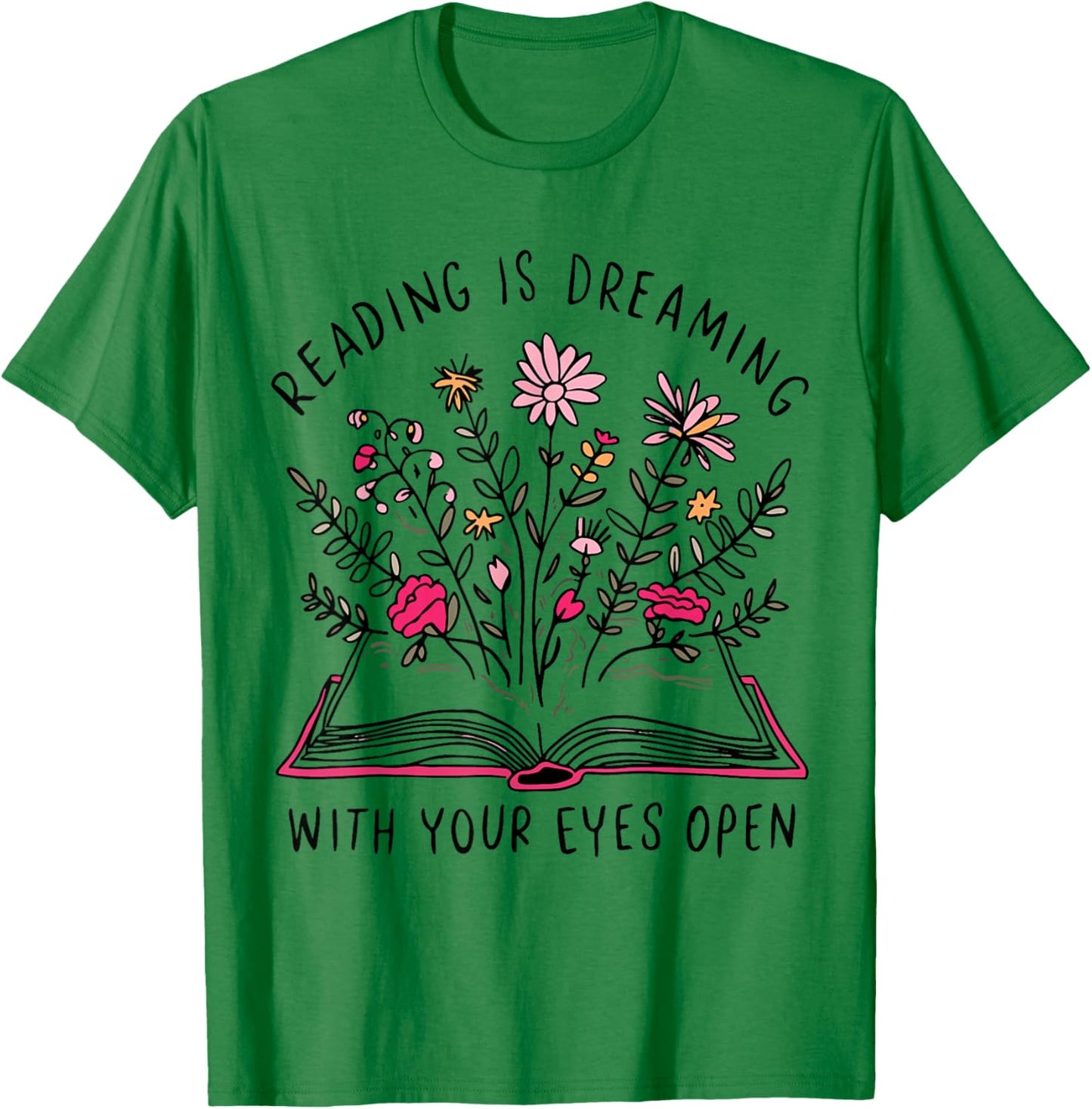 Librarian Cute Bookish It's A Good Day To Read A Book Lover T-Shirt - T-Shirt | Irish Green