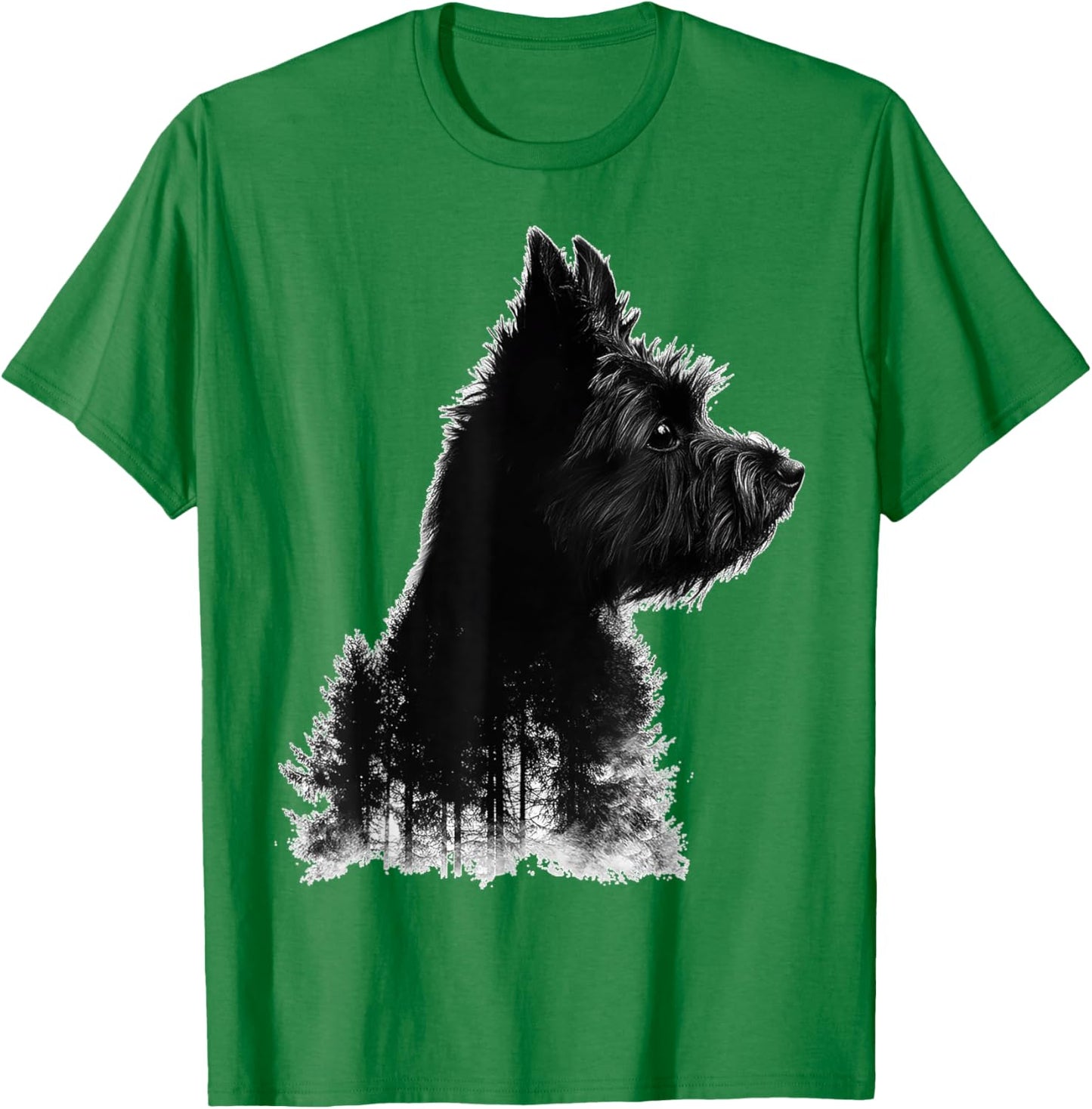 Cairn Terrier Dog Motif Pet Art Cairn Terrier Women Kids T-Shirt - T-Shirt | Irish Green