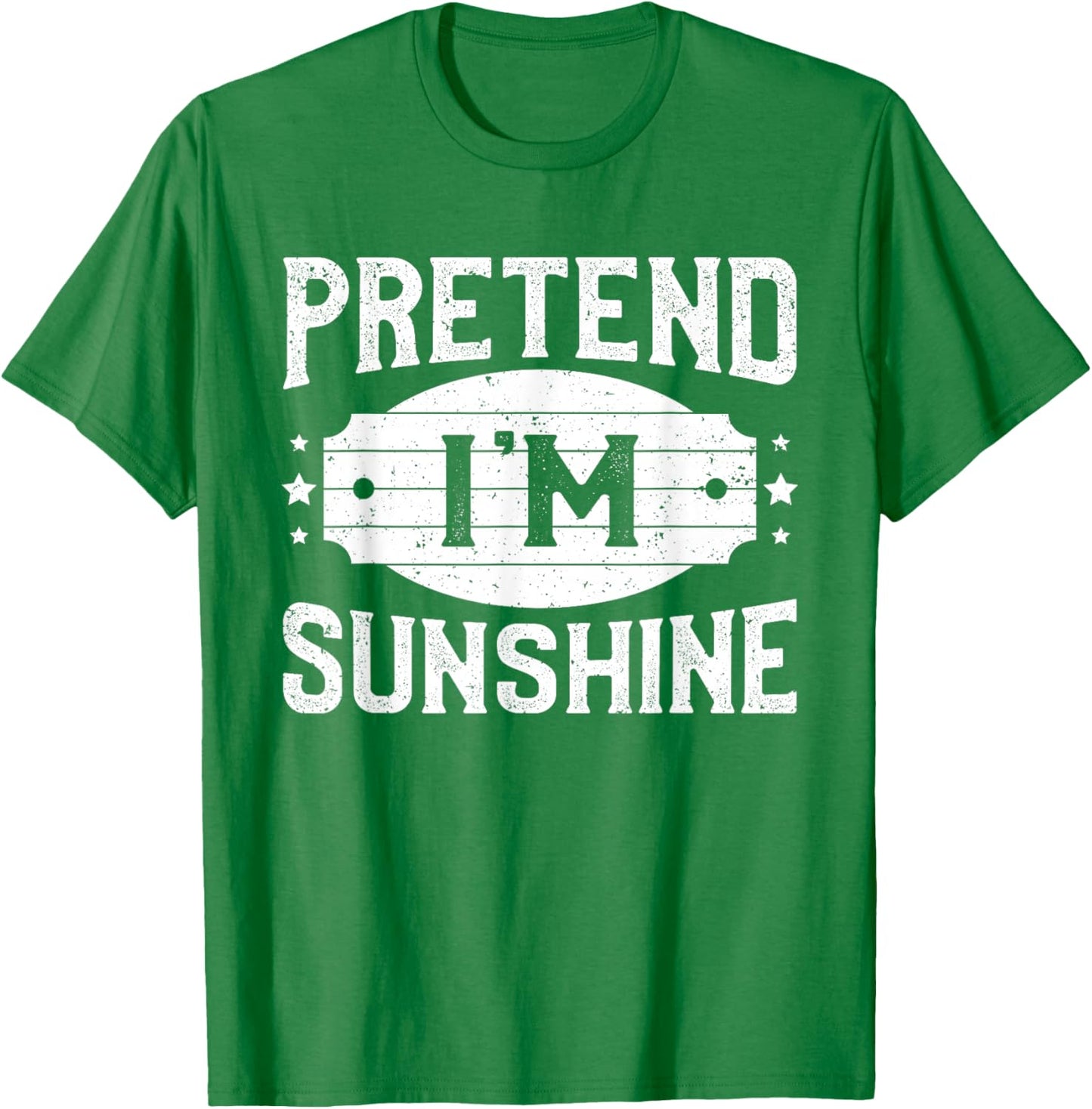 Pretend I'm Sunshine Matching Costume Lazy Halloween Party T-Shirt - T-Shirt | Irish Green