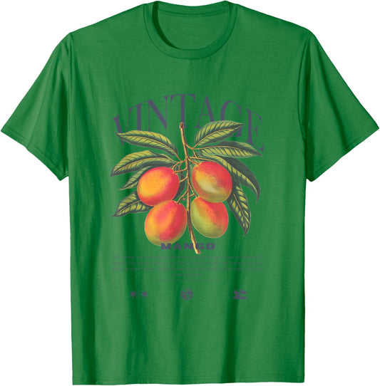 Mango Fruit Vintage T-Shirt - T-Shirt | Irish Green